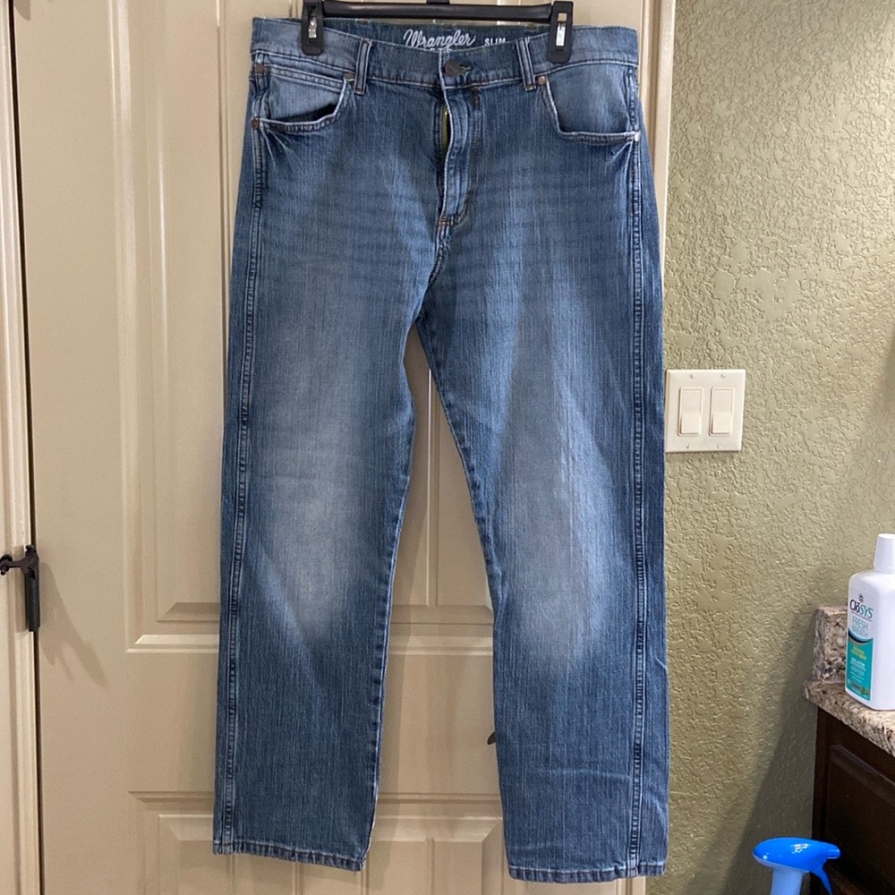 Retro Slim Straight Jeans by Wrangler Jeans.  GUC!